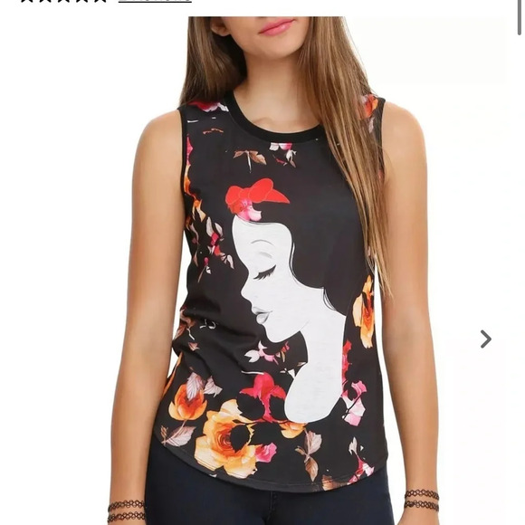 out of stock Disney Snow White Portrait Girls Muscle Top size medium - Picture 1 of 5